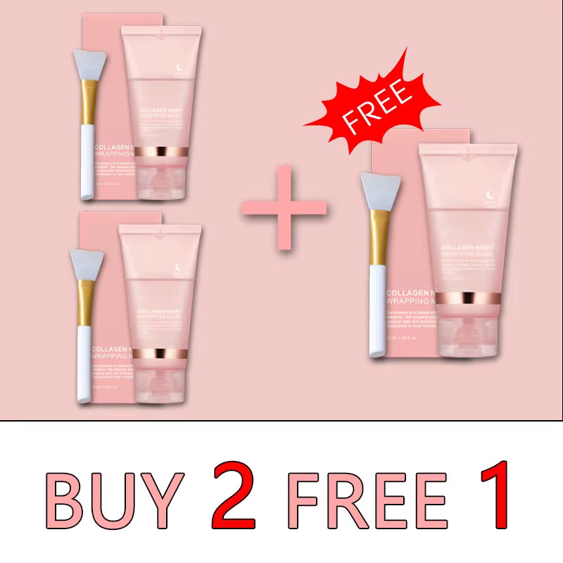 DermaGlow™ 5PC Korean Collagen Peel-Off Mask – Elasticity Boost & Deep Hydration for Radiant, Firm Skin