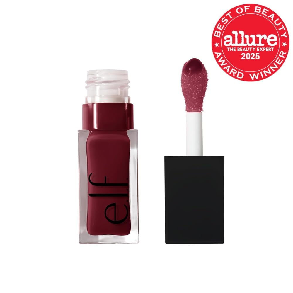 Glow Reviver Lip Oil, Nourishing Tinted Lip Oil for a High-Shine Finish, Infused with Jojoba Oil, Vegan & Cruelty-Free, Jam Session